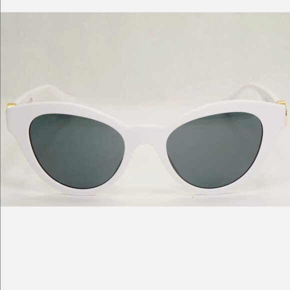 Versace White Gold Women Medusa Sunglasses